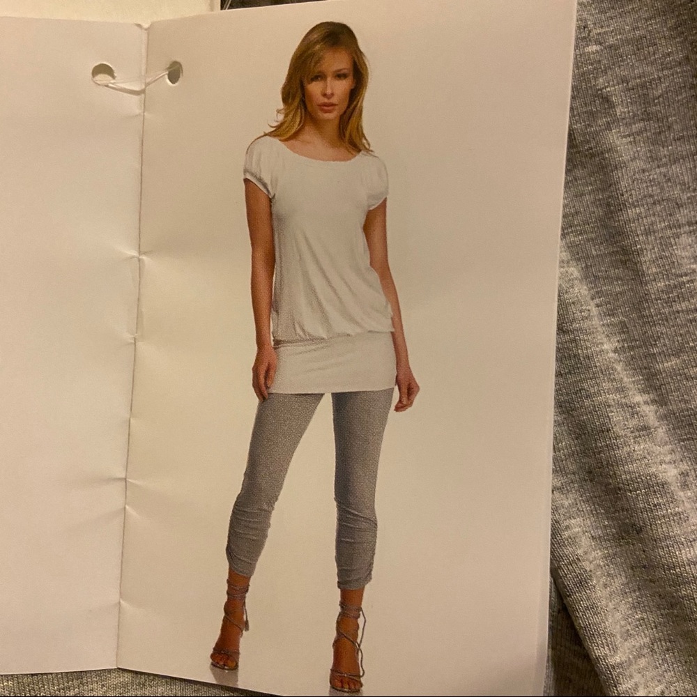 Topshop rouched y2k legging heather grey NWT
